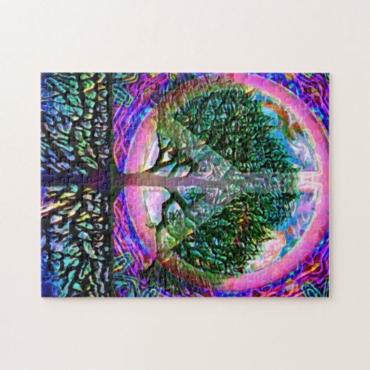 Prachtige Wereldvredesstructuur voor het leven Legpuzzel (Horizontaal)