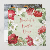 Prachtige winterdagen feestdagenkaart (Voorkant / Achterkant)