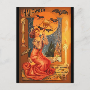 Prachtige Witch Halloween Greeting Briefkaart