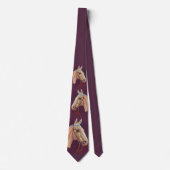 prachtige witpaardenfoto stropdas (Voorkant)