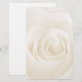 Prachtige witte crème roos Stationery Briefpapier (Voorkant / Achterkant)