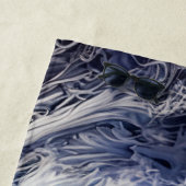 Prachtige witte draak fantasie strandlaken (In situ)