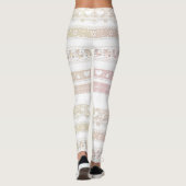 Prachtige, witte, kant leggings, kant, kant, braid leggings (Achterkant)