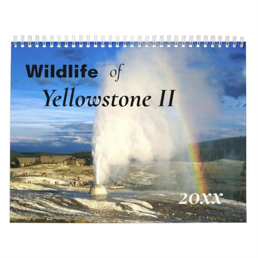Prachtige Yellowstone Wildlife Agenda Kalender (Hoes)