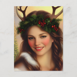 Prachtige Yule Goddess Briefkaart