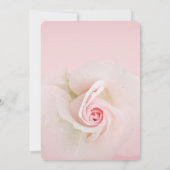 Prachtige zacht roze natte Roos elegant Vrijgezell Kaart (Achterkant)