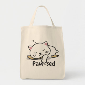 Prachtige Zak van Slaapkat – Luie Kitty Katoenen T Tote Bag