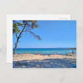 Prachtige zee Griekenland briefkaart (Voorkant / Achterkant)