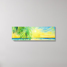 Prachtige zee landschapskunst canvas afdruk