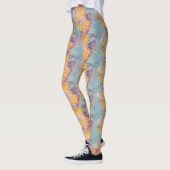Prachtige Zee Waterverf Schilderende Leggings (Links)