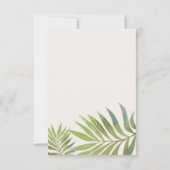 Prachtige zomerse huwelijkskaart voor sociale medi (Achterkant)