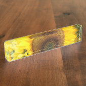 Prachtige zonnebloem naambordje (Zijkant)