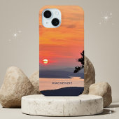 Prachtige zonsondergang op Mountain Lake Case-Mate iPhone Case
