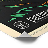 Prachtige zonsondergang poster (Hoek)