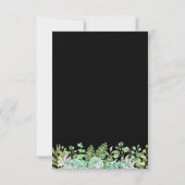 Prachtige zwarte eucalyptus Fab DANK U Foto Save The Date (Achterkant)