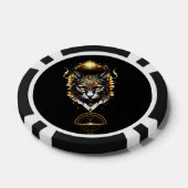 Prachtige zwarte kat. poker chips (Enkel)