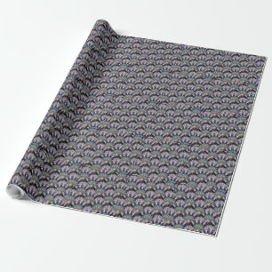 Prachtige, ZWARTE MANDALA Wrapping Paper Cadeaupapier