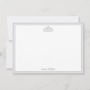 Prachtkroon Platte Notitiekaart Notitiekaartje