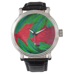 Prachtquetzal veerontwerp horloge