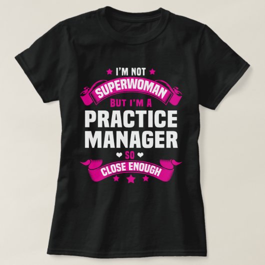 Practice Manager T-shirt (Design voorkant)