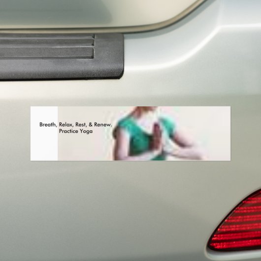 Practice Yoga Bumpersticker (Op auto)