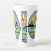 PracticeLove Latte Mug design par David Flynn (Devant)