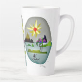 PracticeLove Latte Mug design par David Flynn (Droite)