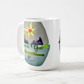 PracticeLove Latte Mug design par David Flynn (Devant gauche)