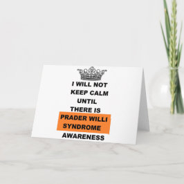Prader Willi Awareness Kaart