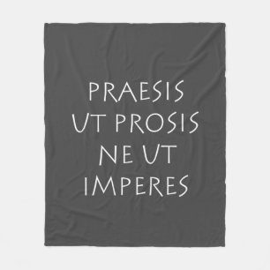 Praesis ut prosis ne ut imperes fleece deken