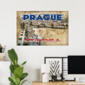 Prag Bezoek Tsjechië Poster (Thuiskantoor)