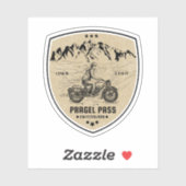 Pragel Pass Zwitsers-Alpen motortour Sticker (Vel)