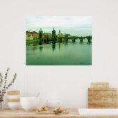 Prague 1 affiche 2000 de pont de ville le MUSÉE (Cuisine)