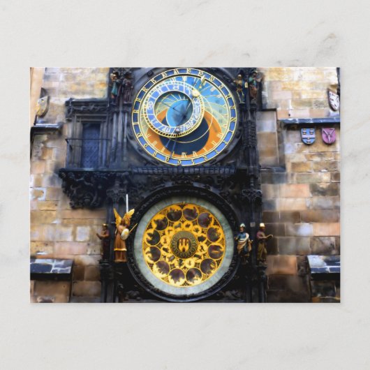 Prague Astronomical Clock Photo Briefkaart (Voorkant)