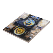 Prague Astronomical Clock Photo Tegeltje (Zijkant)