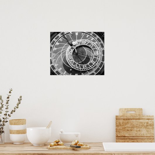 Prague Astronomical Clock Poster (Keuken)