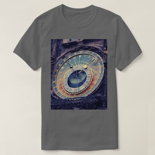 Prague Astronomical Clock T-shirt (Design voorkant)