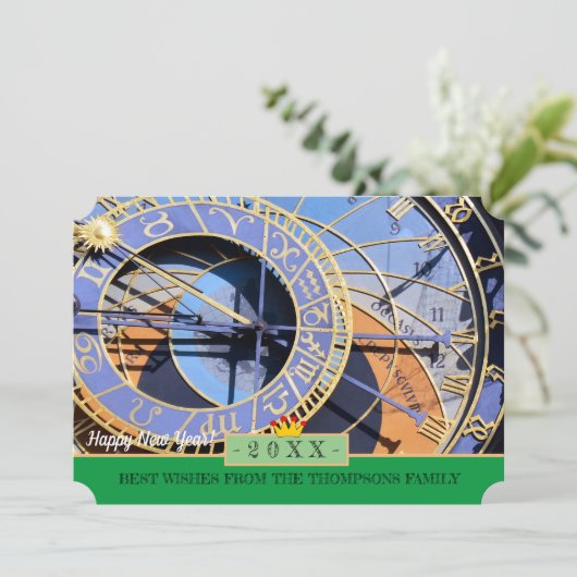 Prague & Bonne Année ! Carte de vœux /architecture (Debout devant)