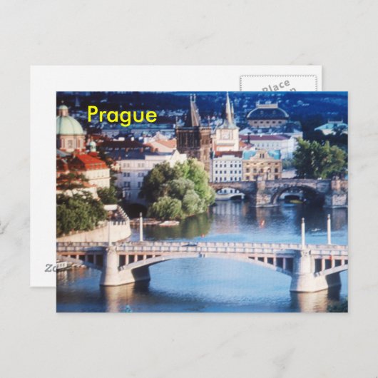 Prague briefkaart (Voorkant / Achterkant)
