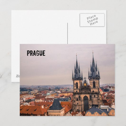 Prague Briefkaart (Voorkant / Achterkant)