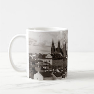 Prague Castle met Saint-Vituskathedraal in het Tsj Koffiemok