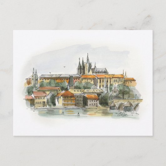 Prague Castle-postkaart Briefkaart (Voorkant)
