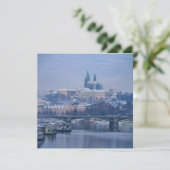 Prague Castle Winter Wonderland Kaart (Staand voorkant)