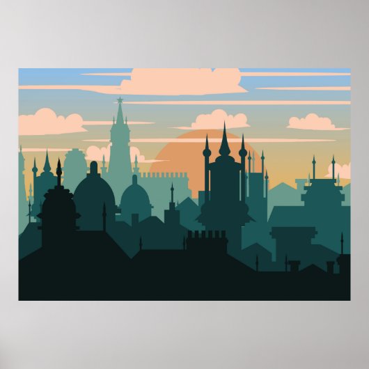 Prague City Poster (Voorkant)