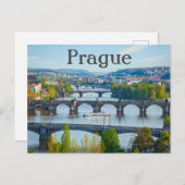 Prague City Tsjechië Briefkaart (Voorkant / Achterkant)