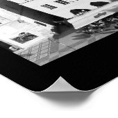 Prague Cityscape (B&W) Poster (Hoek)