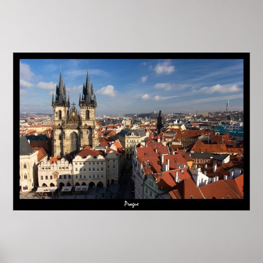 Prague Cityscape Poster (Voorkant)