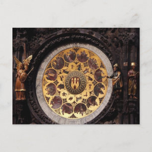 Prague Clock Decoration Briefkaart