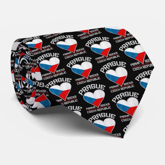 Prague / cravate Praha (Roulé)