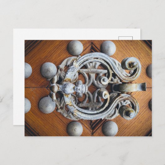 Prague Deurknop Briefkaart (Voorkant / Achterkant)